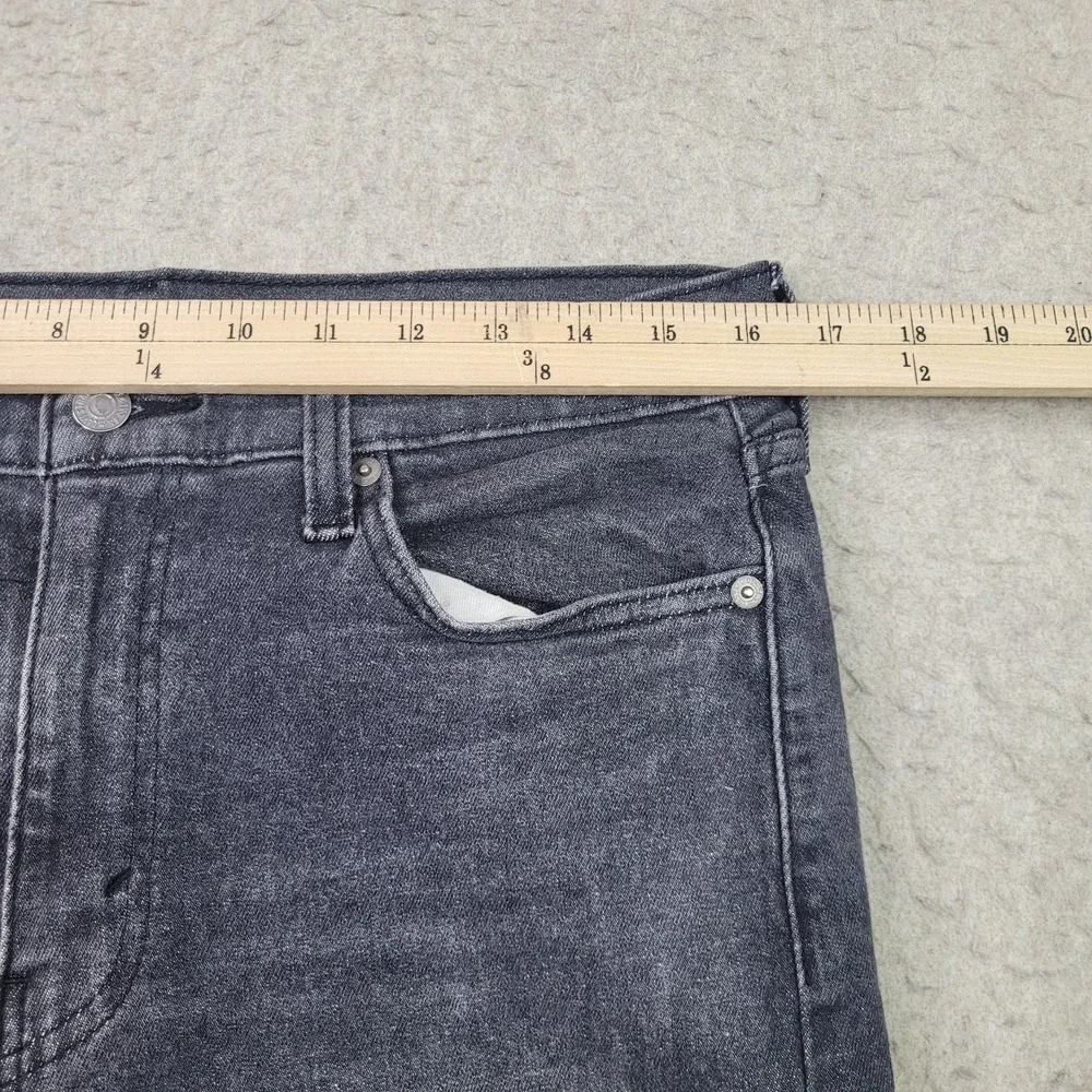Levi's 510 SKINNY Jeans Men's 33X32 Black Faded‎ Stretch Denim Low in Waist